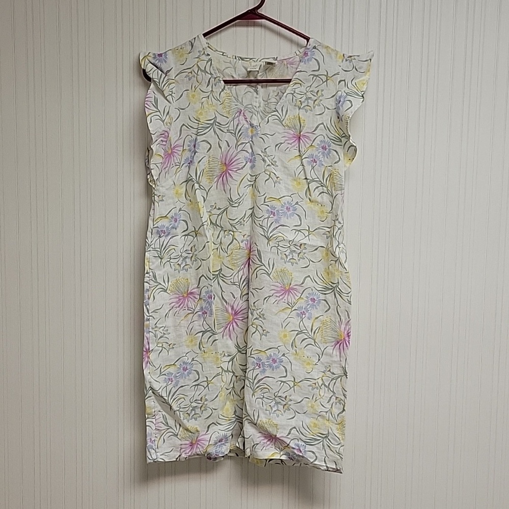 Joie, wonen's floral linen dress sz small, new without tags